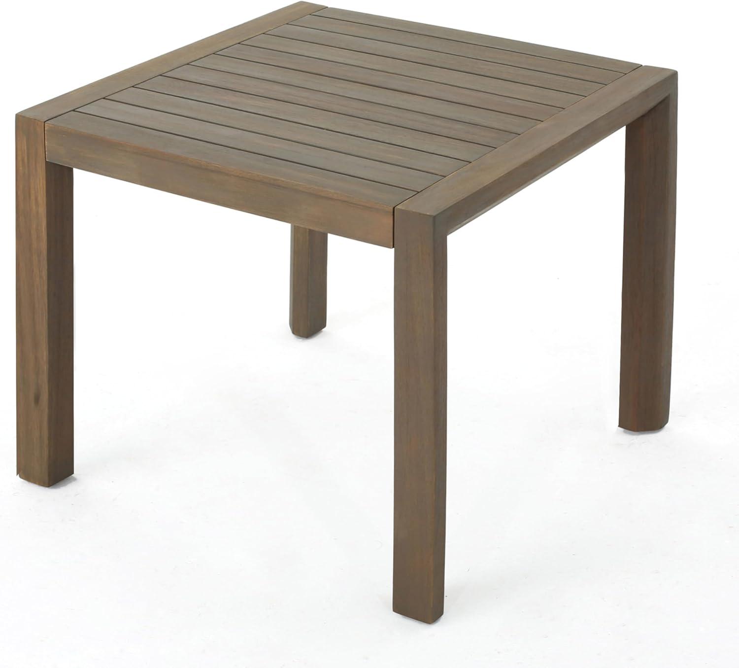 image:imageChristopher Knight Home Leah 2Seater Acacia Wood Outdoor Patio Furniture Set Outdoor Conversation Chat Set with Cushion Adirondack Chairs Set of 2 Side Table Set for Backyard Balcony TeakBeigeGrey Finish Grey