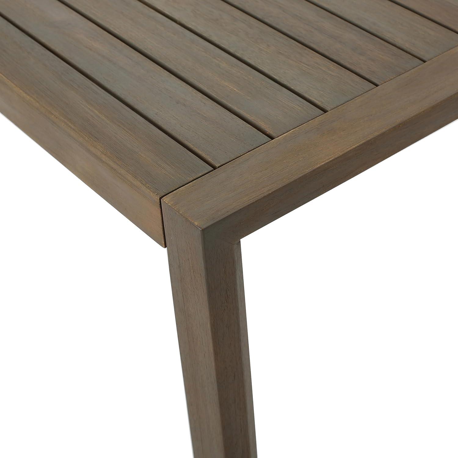 image:imageChristopher Knight Home Leah 2Seater Acacia Wood Outdoor Patio Furniture Set Outdoor Conversation Chat Set with Cushion Adirondack Chairs Set of 2 Side Table Set for Backyard Balcony TeakBeigeGrey Finish Grey