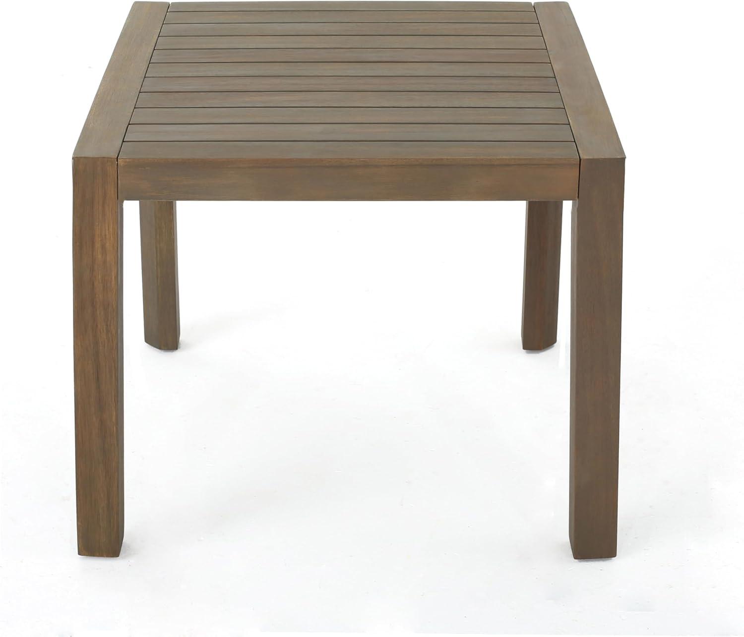 image:imageChristopher Knight Home Leah 2Seater Acacia Wood Outdoor Patio Furniture Set Outdoor Conversation Chat Set with Cushion Adirondack Chairs Set of 2 Side Table Set for Backyard Balcony TeakBeigeGrey Finish Grey
