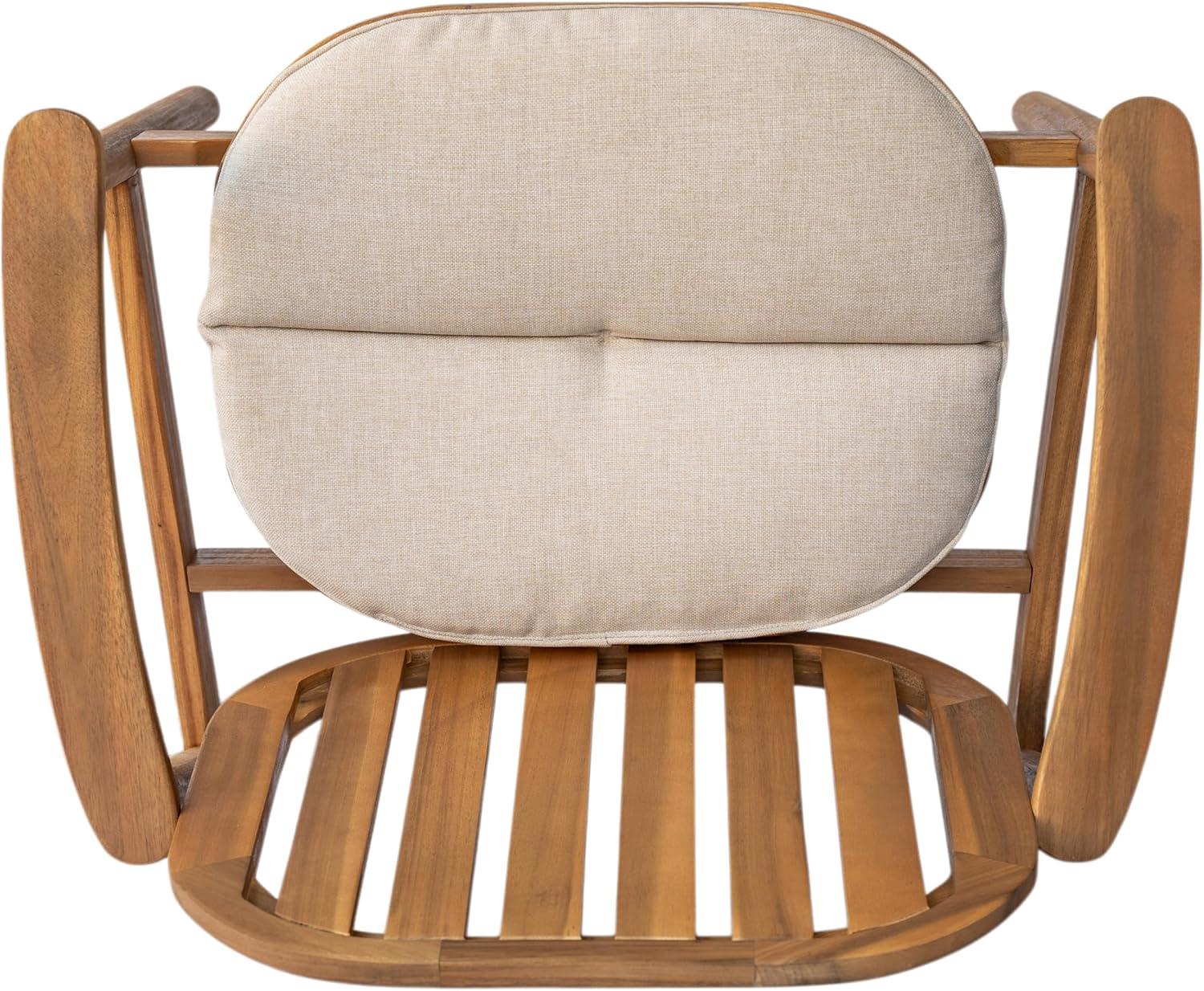 image:imageChristopher Knight Home Meja Acacia Wood Outdoor Club Chair Set of 2 with Cushion Wooden Patio Accent Armchair Comfy Lounge Chair Outdoor Set Patio Furniture with Cushion TeakBeige