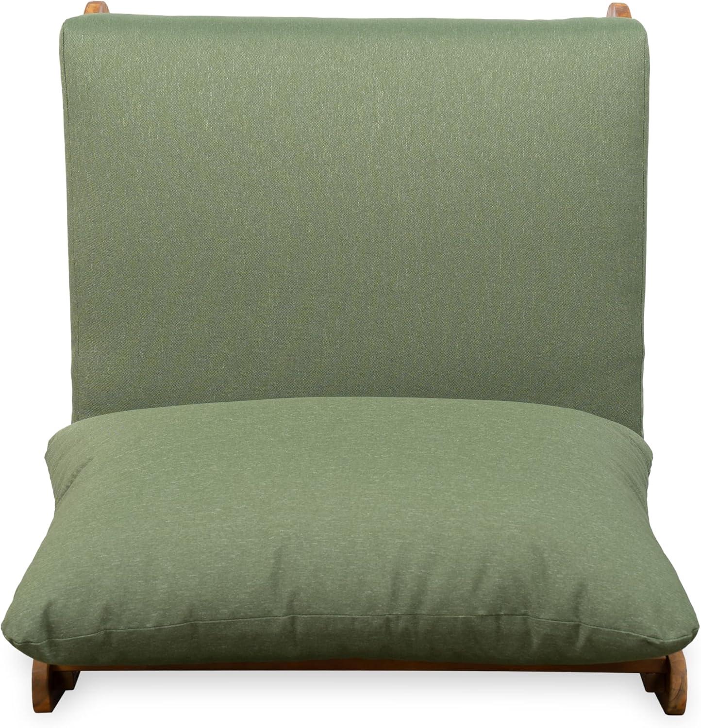 image:imageChristopher Knight Home Poppy Outdoor Club Chair with Water Resistant Acacia Wood Lounge Chair Outdoor Patio Low Profile Accent Chair Comfy Reading Chair for Garden Backyard Teak BeigeTeak Green