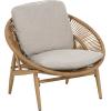 Christopher Knight Home Cyril Outdoor Papasan Chair with Cushion, Wicker Egg Chair with Removable Cushion, PE Wicker Chaise Lounge Chair, Patio Furniture Set for Garden/Backyard, Brown+Beige(Brown+beige)