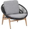 Christopher Knight Home Cyril Outdoor Papasan Chair with Cushion, Wicker Egg Chair with Removable Cushion, PE Wicker Chaise Lounge Chair, Patio Furniture Set for Garden/Backyard, Brown+Beige(Brown+dark Grey)