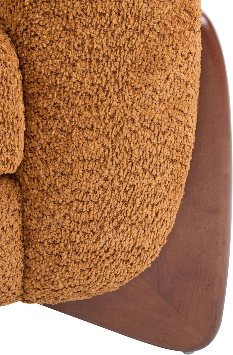 image:imageChristopher Knight Home Almad 2 Pieces Sofa Couch Set Cozy 3Seater Sofa and Loveseat for Living Room Upholstered Couch Chair Soft Seating Lounge Sofa with Wood Frame Boucle Fabric Navy BlueCaramel