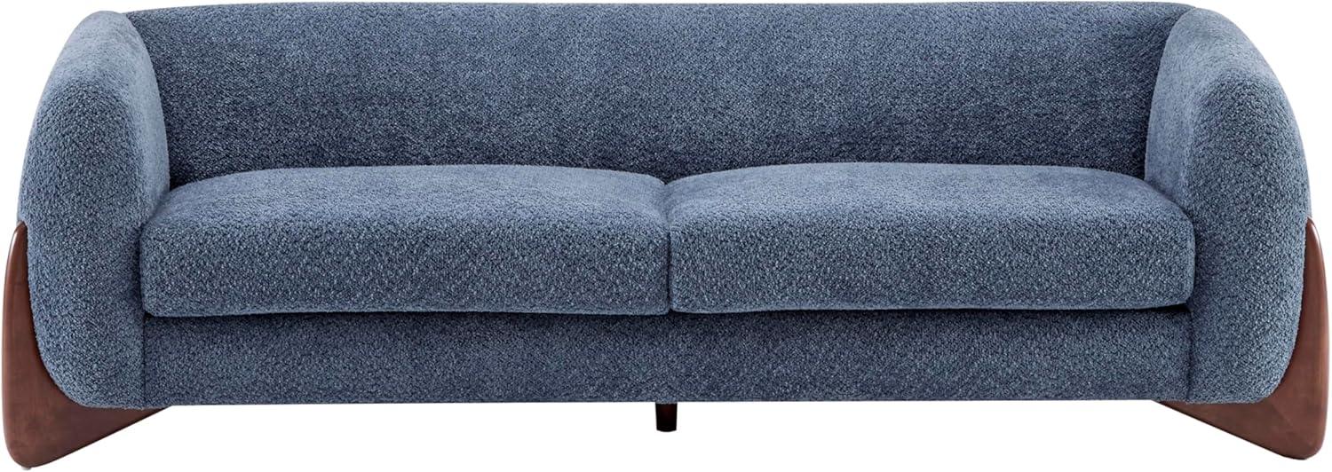 image:imageChristopher Knight Home Almad 2 Pieces Sofa Couch Set Cozy 3Seater Sofa and Loveseat for Living Room Upholstered Couch Chair Soft Seating Lounge Sofa with Wood Frame Boucle Fabric Navy BlueNavy Blue
