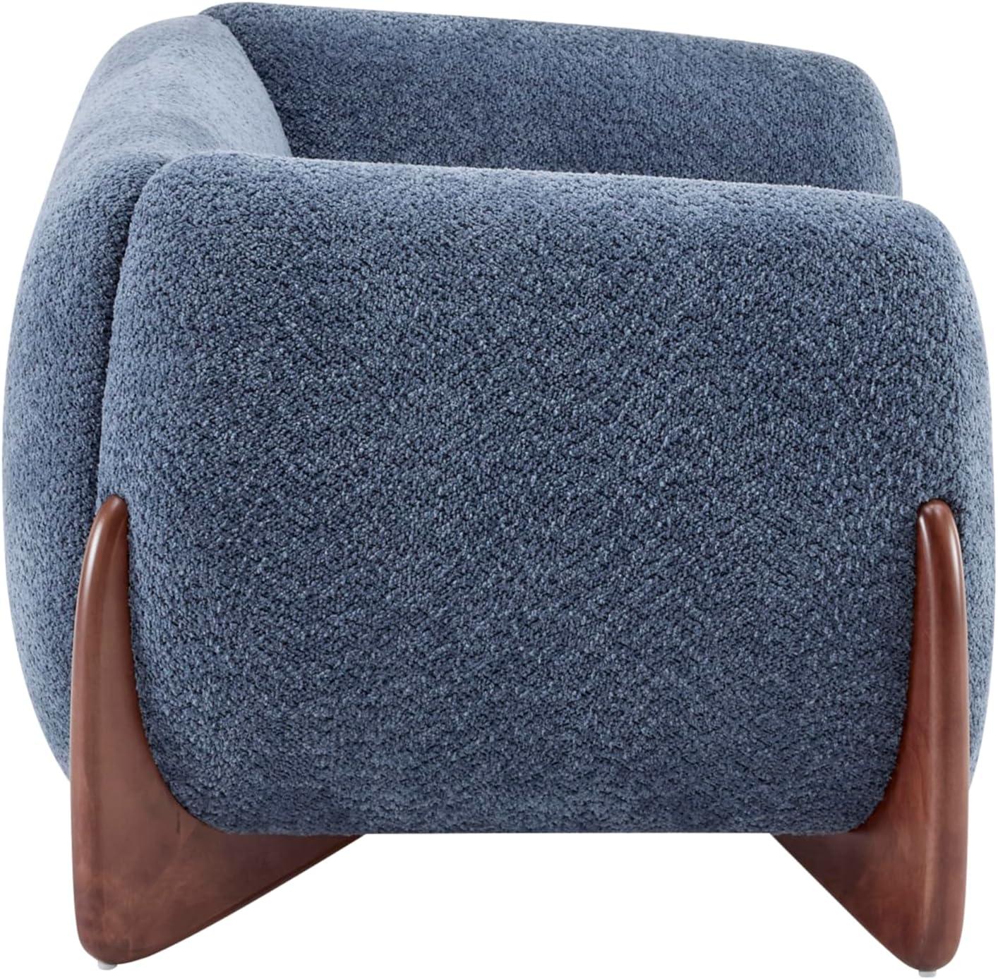 image:imageChristopher Knight Home Almad 2 Pieces Sofa Couch Set Cozy 3Seater Sofa and Loveseat for Living Room Upholstered Couch Chair Soft Seating Lounge Sofa with Wood Frame Boucle Fabric Navy BlueNavy Blue