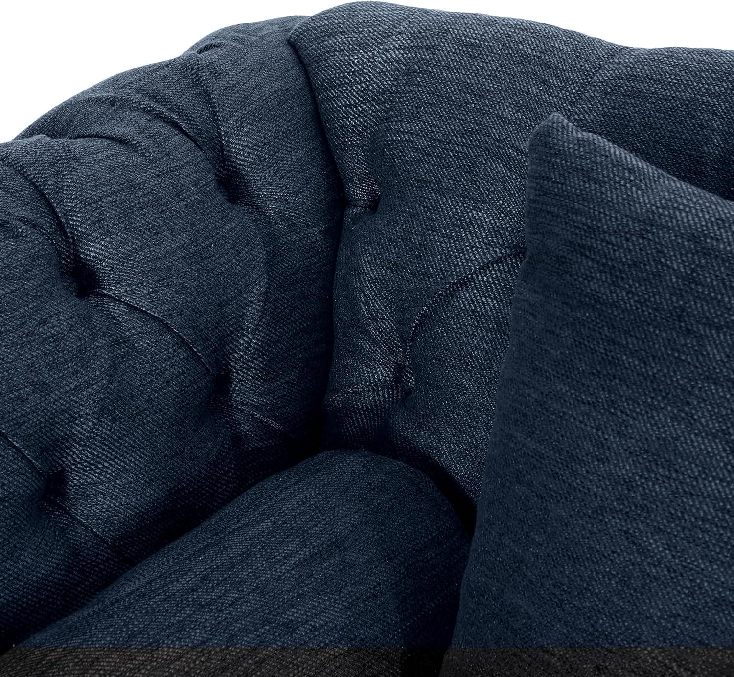 image:imageChristopher Knight Home Audrey 6250 Tufted Loveseat Chaise Sleeper Sofa Scroll Armchair Upholstered Loveseat Sofa Chair Large Leisure Couch Bed Oversized Lounge Chair for Living Room BlueNavy Blue