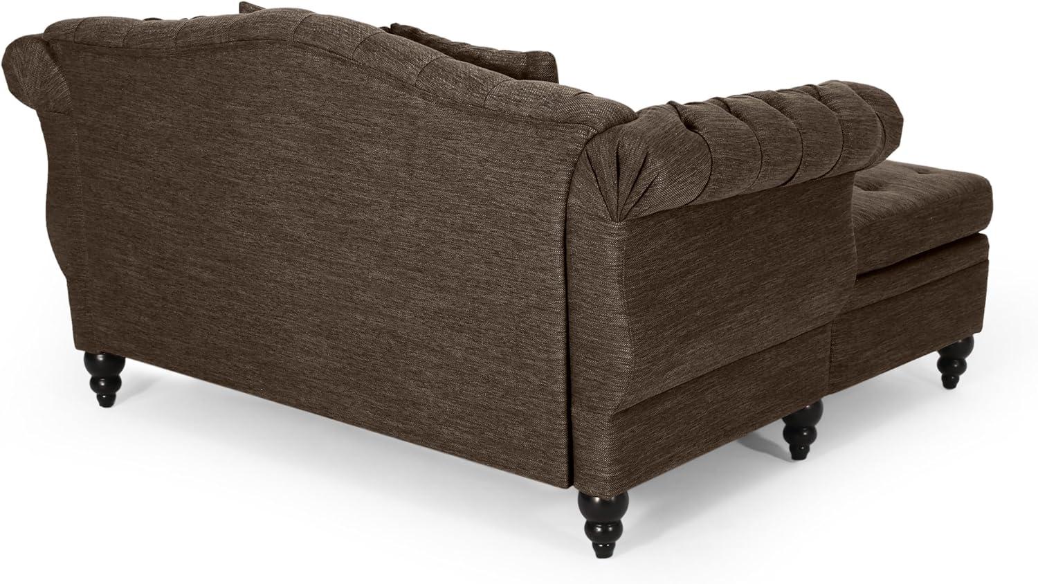 image:imageChristopher Knight Home Audrey 6250 Tufted Loveseat Chaise Sleeper Sofa Scroll Armchair Upholstered Loveseat Sofa Chair Large Leisure Couch Bed Oversized Lounge Chair for Living Room BlueBrown