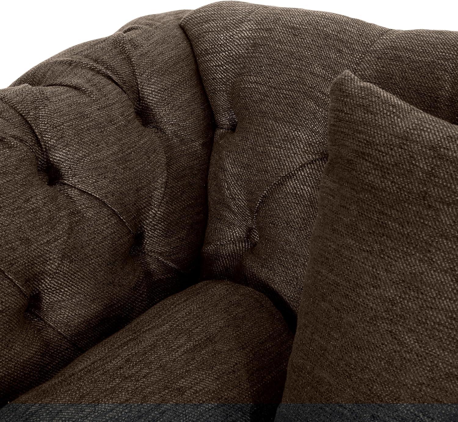image:imageChristopher Knight Home Audrey 6250 Tufted Loveseat Chaise Sleeper Sofa Scroll Armchair Upholstered Loveseat Sofa Chair Large Leisure Couch Bed Oversized Lounge Chair for Living Room BlueBrown