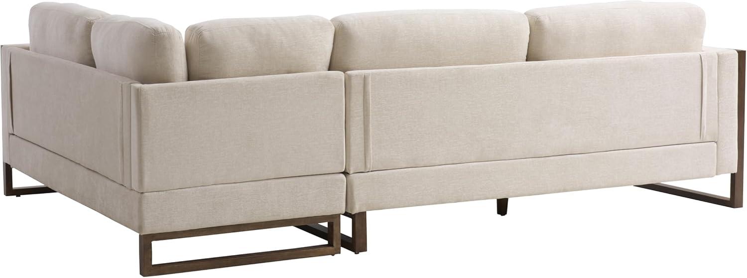 image:imageChristopher Knight Home Azir 10400 Wooden Frame Modular LShape Sofa Couch Modern Sectional Sofa with Thick Cushions for Living Room Comfy Fabric Upholstered Couch with Deep Seat Beige
