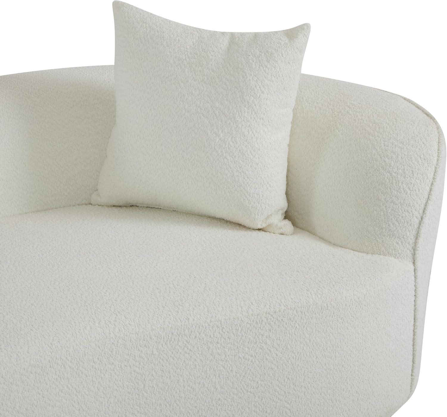 image:imageChristopher Knight Home Braebt 126 Comfy Upholstered Cloud Couch 5Seater Sofa Couches Curved Modular Sectional Sofa with 4 Throw Pillows for Living Room Study No Assembly Required AlmondBeige