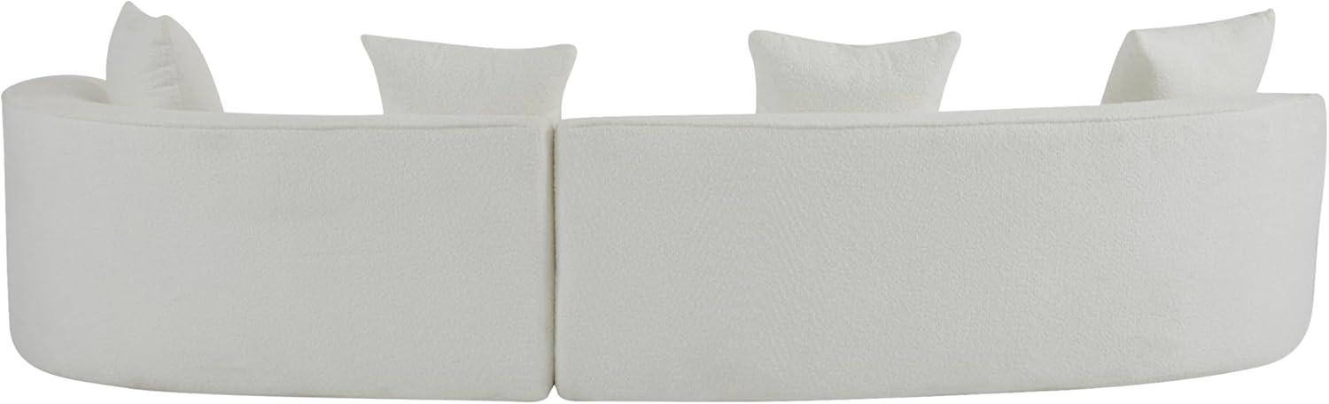 image:imageChristopher Knight Home Braebt 126 Comfy Upholstered Cloud Couch 5Seater Sofa Couches Curved Modular Sectional Sofa with 4 Throw Pillows for Living Room Study No Assembly Required AlmondBeige