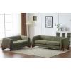 Christopher Knight Home Almad 2 Pieces Sofa Couch Set, Cozy 3-Seater Sofa and Loveseat for Living Room, Upholstered Couch Chair, Soft Seating Lounge Sofa with Wood Frame, Boucle Fabric, Navy Blue(Olive-green)