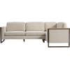 Christopher Knight Home Azir 104.00″ Wooden Frame Modular L-Shape Sofa Couch, Modern Sectional Sofa with Thick Cushions for Living Room, Comfy Fabric Upholstered Couch with Deep Seat, Beige
