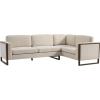 Christopher Knight Home Azir 104.00″ Wooden Frame Modular L-Shape Sofa Couch, Modern Sectional Sofa with Thick Cushions for Living Room, Comfy Fabric Upholstered Couch with Deep Seat, Beige