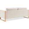 Christopher Knight Home Bricez 79″ Sofa Couch, Cozy Upholstered 3-Seater Sofa, Oversized Loveseat, Comfy Fabric Couches for Living Room and Office, Modern Couch and Sofa, Wooden Frame, White(White)