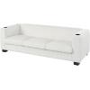 Christopher Knight Home Vevia 80″ Wide Upholstered Sofa, Corduroy 3 Seater Couch, Spacious Seating Armchair, Reading Couch, Large Sofa with Cup Holder and USB Charge for Living Room Bedroom, Beige(Beige)