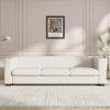 Christopher Knight Home Vevia 80″ Wide Upholstered Sofa, Corduroy 3 Seater Couch, Spacious Seating Armchair, Reading Couch, Large Sofa with Cup Holder and USB Charge for Living Room Bedroom, Beige(Beige)
