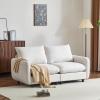 Christopher Knight Home Bricez 69″ Loveseat, Upholstered Sofa, Modular Couch, Oversized Loveseat, Spacious Seating Sofa Couch, Comfort Sectional Corner Wooden Chair for Living Room Home Office, White(White)