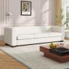 Christopher Knight Home Vevia 80″ Wide Upholstered Sofa, Corduroy 3 Seater Couch, Spacious Seating Armchair, Reading Couch, Large Sofa with Cup Holder and USB Charge for Living Room Bedroom, Beige(Beige)