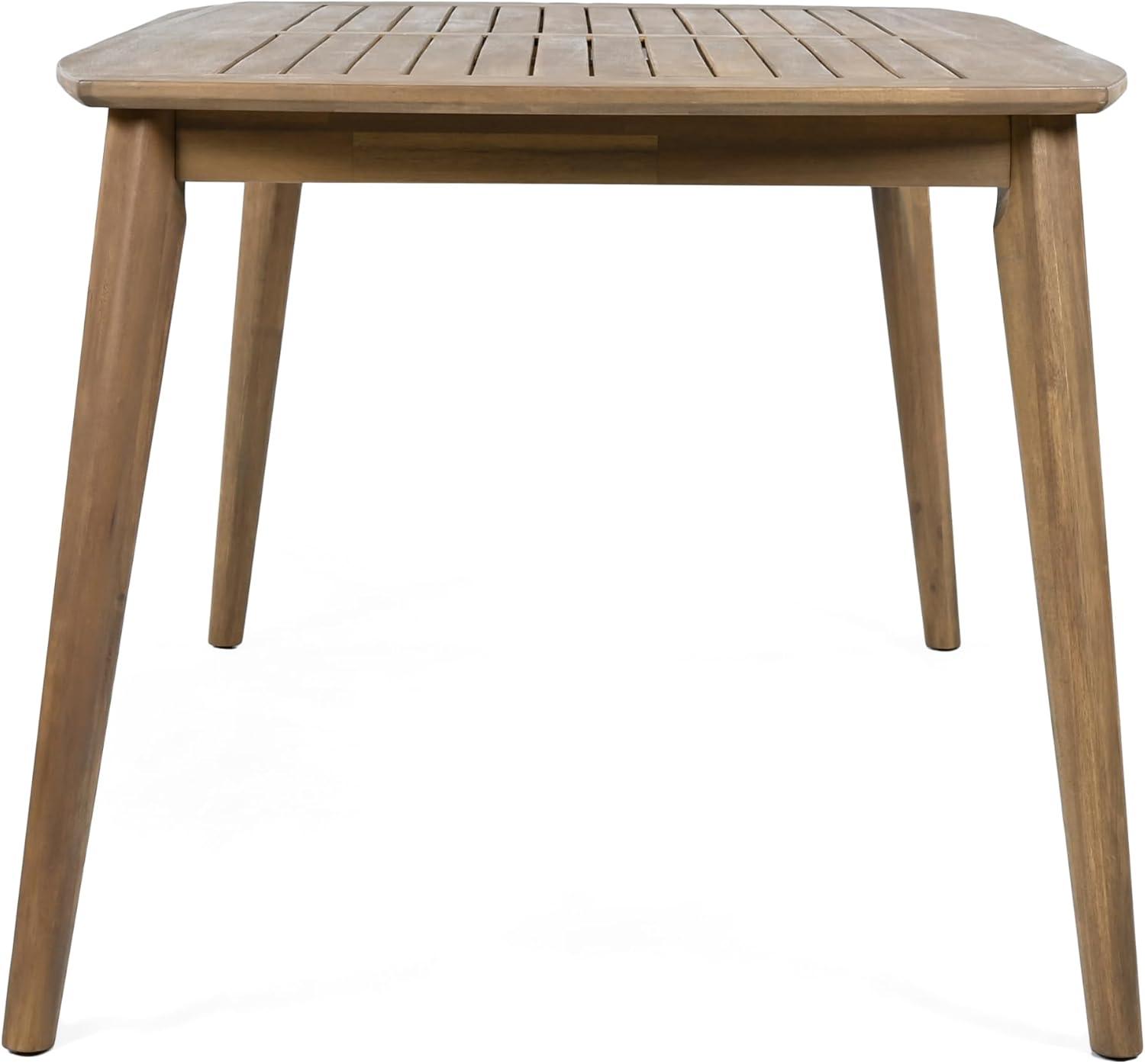 image:imageChristopher Knight Home Keyon Farmhouse Patio Acacia Wood Dining Table Outdoor Dining Room Table for 8 Persons Rectangular Dining Table for BackyardGarden Light Brown