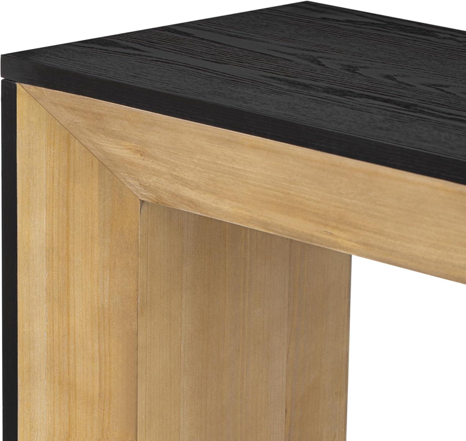 image:imageChristopher Knight Home Mirod 59 Console Tables Wood Veneer Top Sofa Table Fireplace Design Spacious Long Behind Couch Table for Living Room Hallway Entryway Perfect for Display Items BlackBrownblack