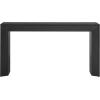 Christopher Knight Home Mirod 59″ Console Tables, Wood Veneer Top Sofa Table, Fireplace Design, Spacious Long Behind Couch Table for Living Room Hallway Entryway, Perfect for Display Items, Black(Black)