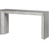 Christopher Knight Home Mirod 59″ Console Tables, Wood Veneer Top Sofa Table, Fireplace Design, Spacious Long Behind Couch Table for Living Room Hallway Entryway, Perfect for Display Items, Black(Grey)