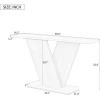 Christopher Knight Home Mirod 59.8″ Console Tables, Natural Wood Veneer Sofa Table, V-Shaped Base, Narrow Long Behind Couch Table for Living Room Hallway Entryway, Perfect for Display Items, Gray(Brown)