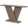 Christopher Knight Home Mirod 59.8″ Console Tables, Natural Wood Veneer Sofa Table, V-Shaped Base, Narrow Long Behind Couch Table for Living Room Hallway Entryway, Perfect for Display Items, Gray(Grey)