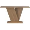 Christopher Knight Home Mirod 59.8″ Console Tables, Natural Wood Veneer Sofa Table, V-Shaped Base, Narrow Long Behind Couch Table for Living Room Hallway Entryway, Perfect for Display Items, Gray(Brown)