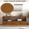 Christopher Knight Home Mirod 74″ TV Stand, Wooden Entertainment Center Console, Rectangular TV Stand, Storage Cabinet, Metal Handle Drawers, Ample Space Console Cabinet for Living Room Bedroom, Brown(Brown)
