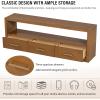 Christopher Knight Home Mirod 74″ TV Stand, Wooden Entertainment Center Console, Rectangular TV Stand, Storage Cabinet, Metal Handle Drawers, Ample Space Console Cabinet for Living Room Bedroom, Brown(Brown)