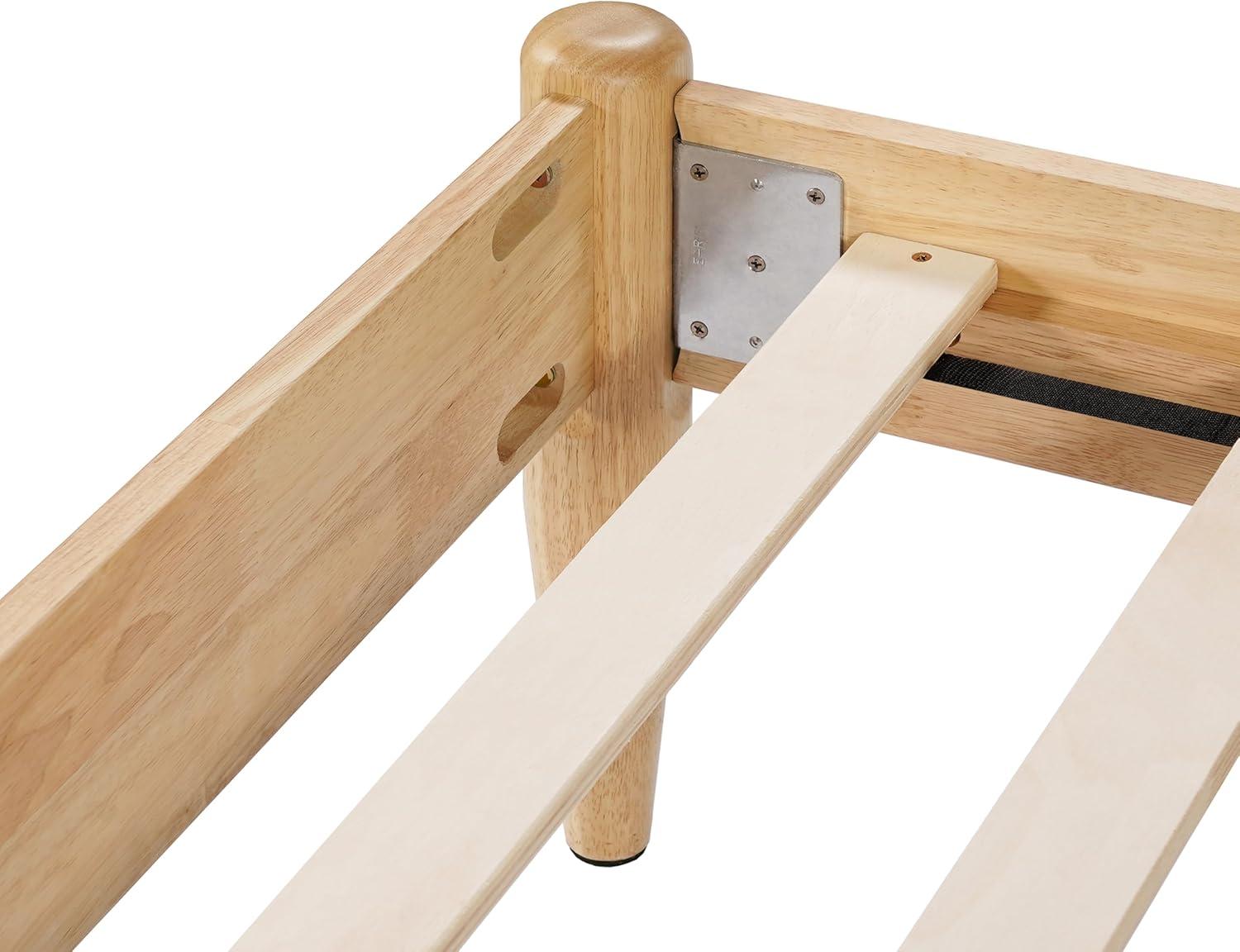 image:imageChristopher Knight Home Blitz Queen Bed Frame with Fleece Upholstered Headboard Rubber Wood Platform Bed Frame Solid and Stable Bedframe Slats Panel Support No Box Spring Needed IvoryQueen Size