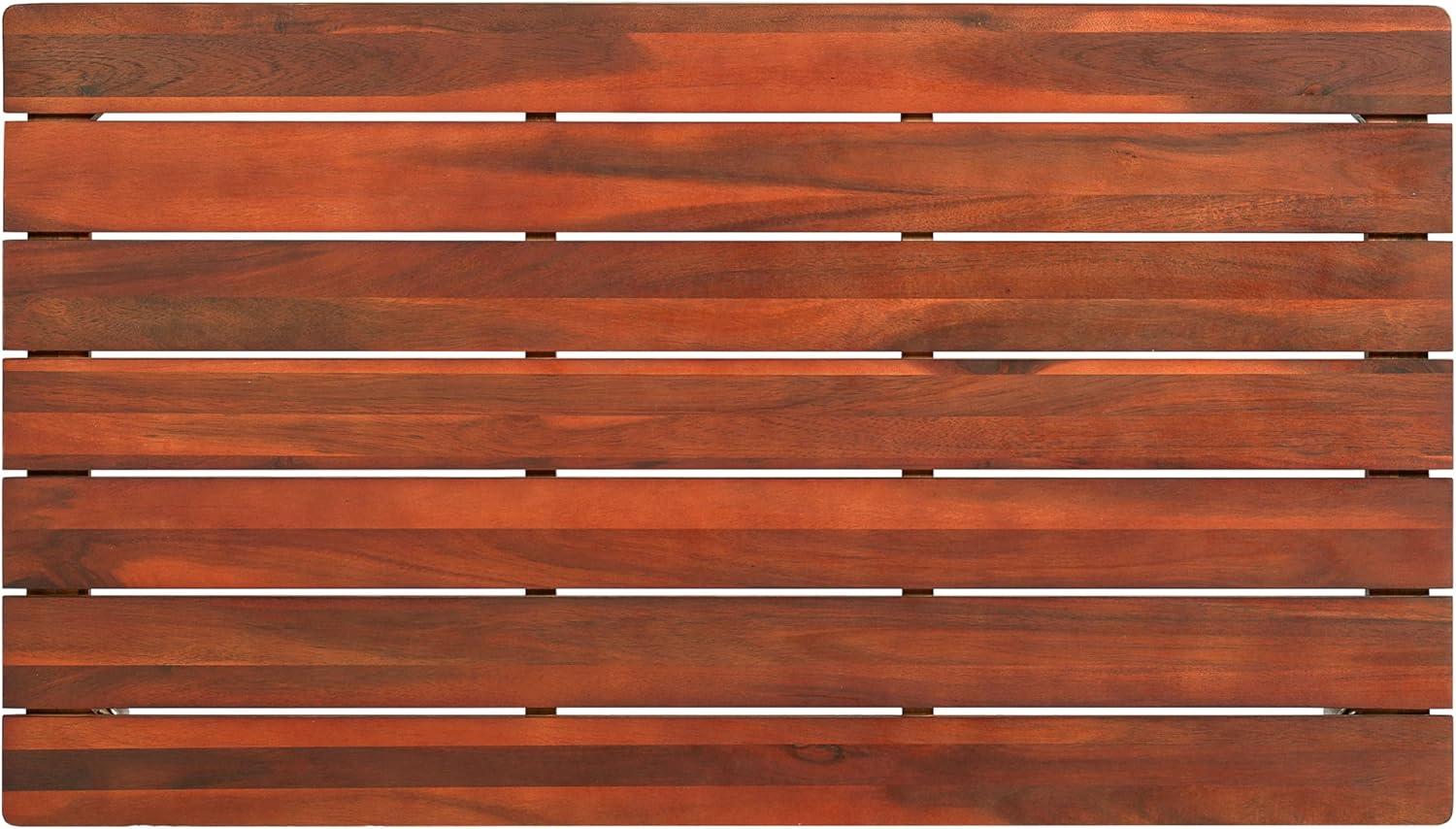 image:imageChristopher Knight Home Dolly 3625Outdoor Slat Panel Coffee Table Acacia Wood Coffee Table Spacious Tabletop Wooden Legs Rustic Style Design Rectangular Side Desk for Backyard Garden Mahogany