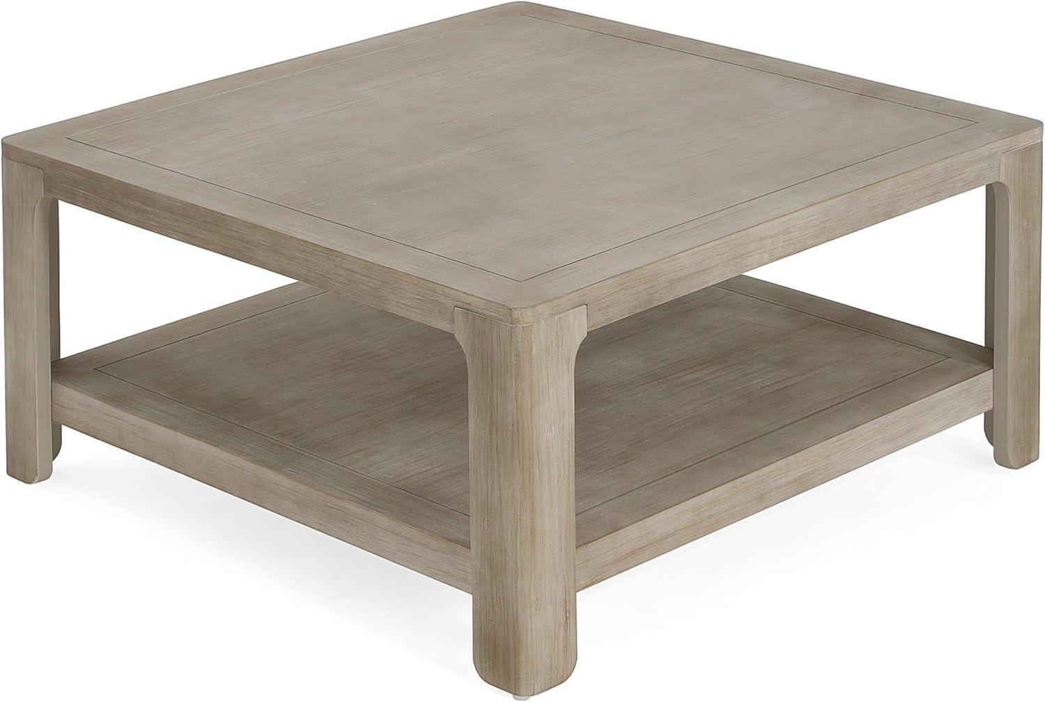 image:imageChristopher Knight Home Doran Small Coffee Table with Storage Modern MDF Square Side Table Multifunctional Accent Table with Spacious 2tier Design Semiopen Design Indoor Furniture Light Grey Ash