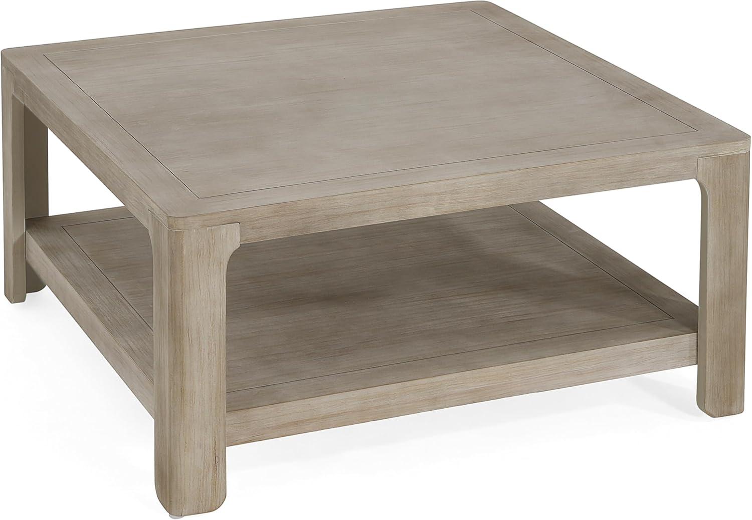 image:imageChristopher Knight Home Doran Small Coffee Table with Storage Modern MDF Square Side Table Multifunctional Accent Table with Spacious 2tier Design Semiopen Design Indoor Furniture Light Grey Ash