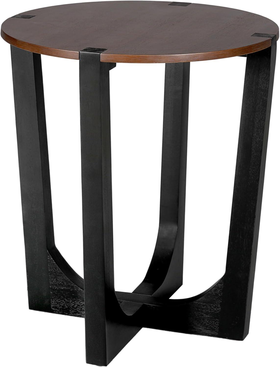 image:imageChristopher Knight Home Lemas Acacia Wood Coffee Table and Side Table Set with Wood Base Modern Indoor Accent Tables for Living Room Bedroom Home Office BrownBlack 2 pcs Set