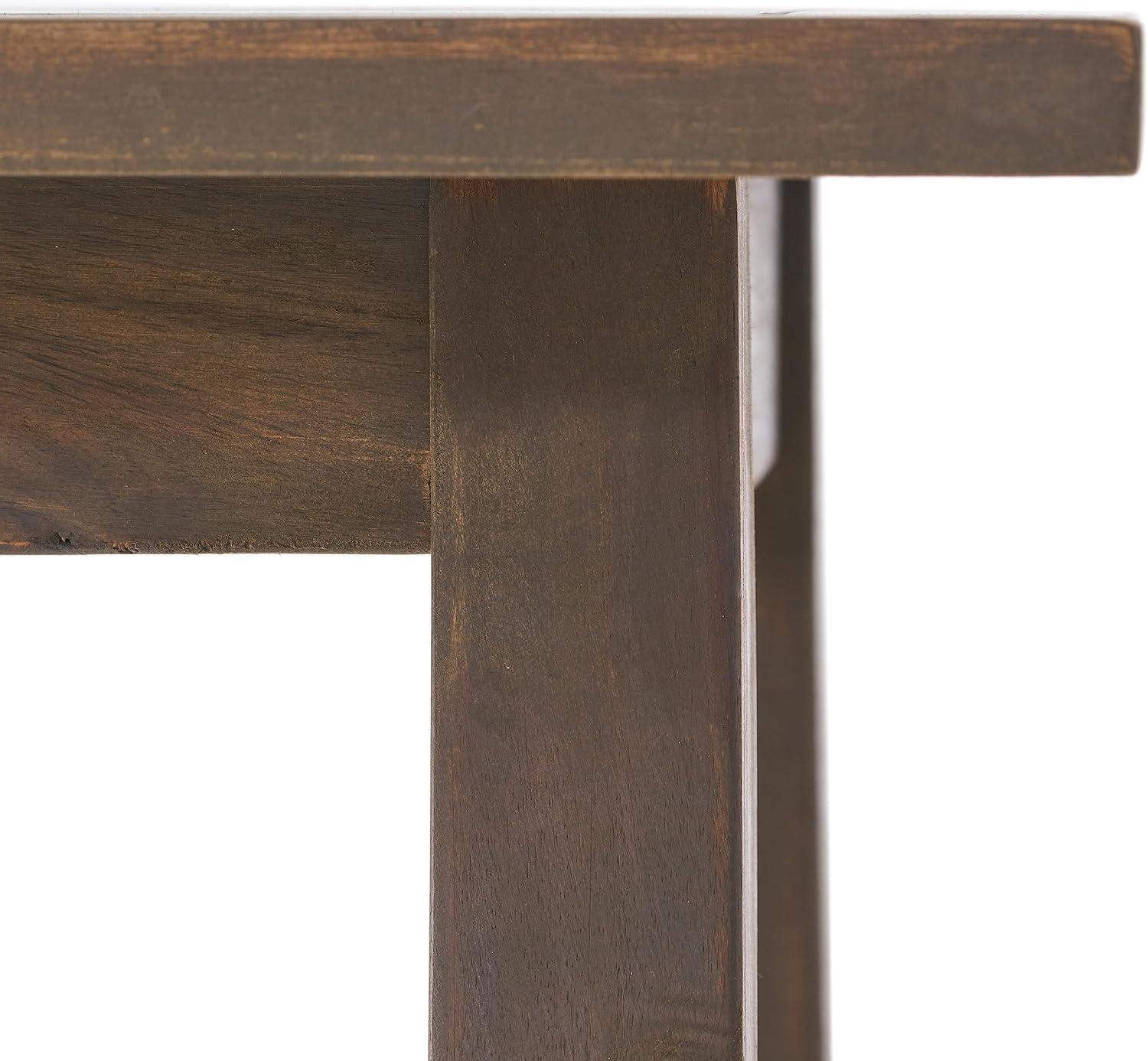image:imageChristopher Knight Home Selma Acacia Wood Outdoor Side Table Decorative Rectangular Small Accent Table Weather Resistant Patio End Table for Balcony Beach Pool Side Slatted Design Natural StainedSadie gray Finish