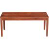 Christopher Knight Home Dolly 36.25″Outdoor Slat Panel Coffee Table, Acacia Wood Coffee Table, Spacious Tabletop, Wooden Legs, Rustic Style Design, Rectangular Side Desk for Backyard Garden, Mahogany
