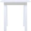 Christopher Knight Home Selma Acacia Wood Outdoor Side Table, Decorative Rectangular Small Accent Table, Weather Resistant Patio End Table for Balcony Beach Pool Side, Slatted Design, Natural Stained(White Pu)