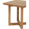 Christopher Knight Home Selma Acacia Wood Outdoor Side Table, Decorative Rectangular Small Accent Table, Weather Resistant Patio End Table for Balcony Beach Pool Side, Slatted Design, Natural Stained(Teak)