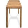 Christopher Knight Home Zigg Rectangular Outdoor Bar Table, Acacia Wood Bar Height Table with Slatted Top, Patio Accent Table, Coffee Bar Table for Garden/Balcony/Breakfast, Light Teak