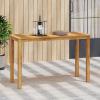 Christopher Knight Home Zigg Rectangular Outdoor Bar Table, Acacia Wood Bar Height Table with Slatted Top, Patio Accent Table, Coffee Bar Table for Garden/Balcony/Breakfast, Light Teak