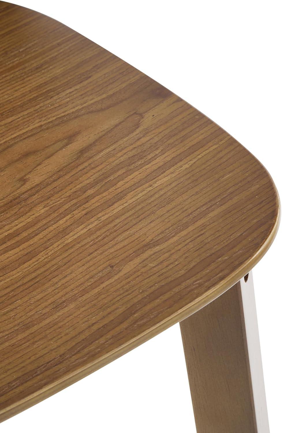 image:imageChristopher Knight Home Alice lndoor Barstool Set of 2 Rubberwood Frame Counter Height Stool with LowProfile Backrest for Bar TableKitchen Island Wooden Dining Chair with Footrest Brown Walnut