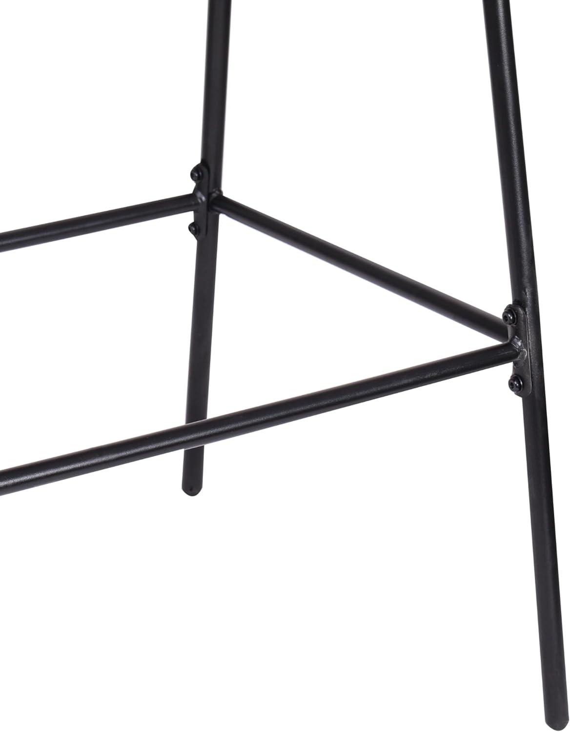 image:imageChristopher Knight Home Rekkles Patio Barstool Set of 2 PE Rattan Outdoor Counter Height Stool Set for Bar Table Metal Frame Barstool for Backyard Balcony Garden Black Light GrayBlack Light Gray