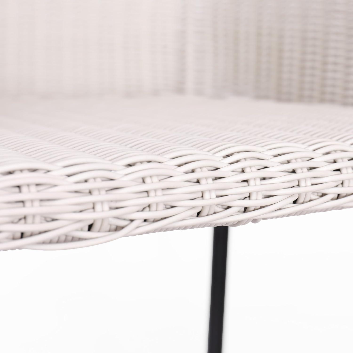 image:imageChristopher Knight Home Rekkles Patio Barstool Set of 2 PE Rattan Outdoor Counter Height Stool Set for Bar Table Metal Frame Barstool for Backyard Balcony Garden Black Light GrayBlack Light Gray
