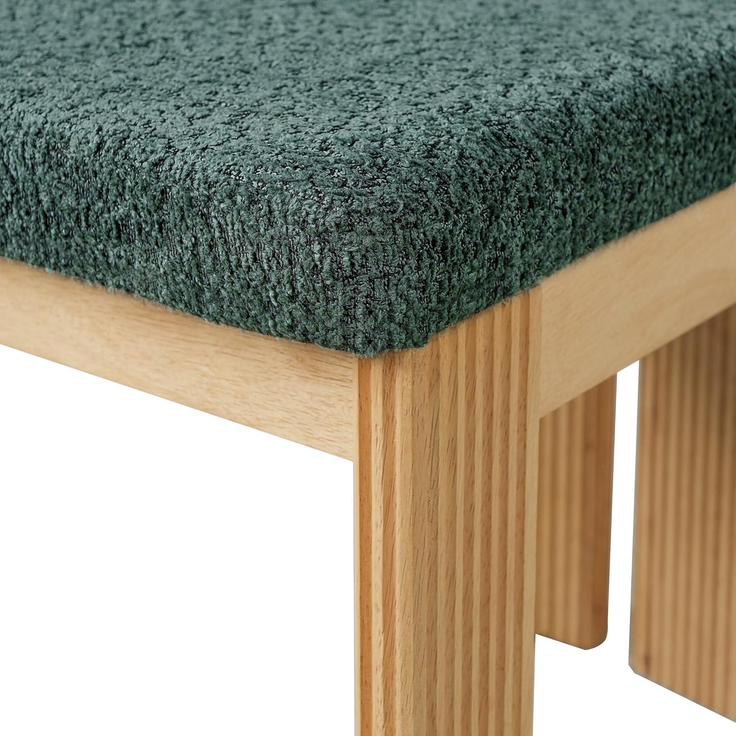 image:imageChristopher Knight Home Dagna Boucle Upholstered Dining Chairs Set of 2 Solid Wood Dining Room Chair Modern Kitchen Side Chair with Back Pillow BeigeNaturalGreennatural