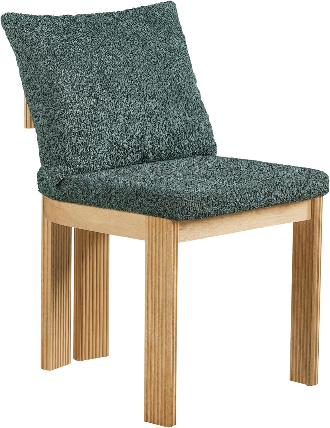 image:imageChristopher Knight Home Dagna Boucle Upholstered Dining Chairs Set of 2 Solid Wood Dining Room Chair Modern Kitchen Side Chair with Back Pillow BeigeNaturalGreennatural