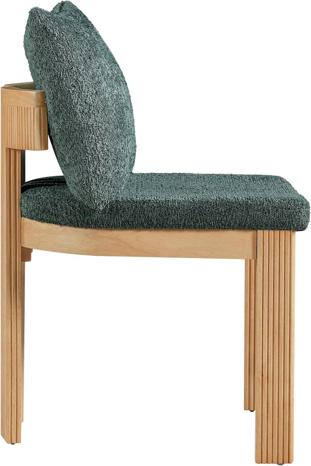 image:imageChristopher Knight Home Dagna Boucle Upholstered Dining Chairs Set of 2 Solid Wood Dining Room Chair Modern Kitchen Side Chair with Back Pillow BeigeNaturalGreennatural